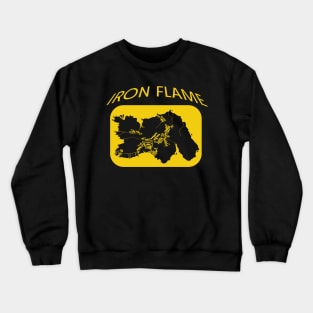 Iron Flame Map Yellow Crewneck Sweatshirt